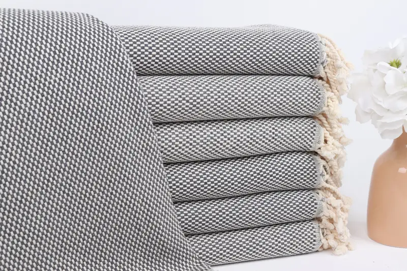 Quick-dry peshtemal, Lightweight Turkish towel, 70x40 Cotton Polka Dot Towel, Kids Beach Towel, Absorbent towel, Wedding Day Gift For Bride - 1