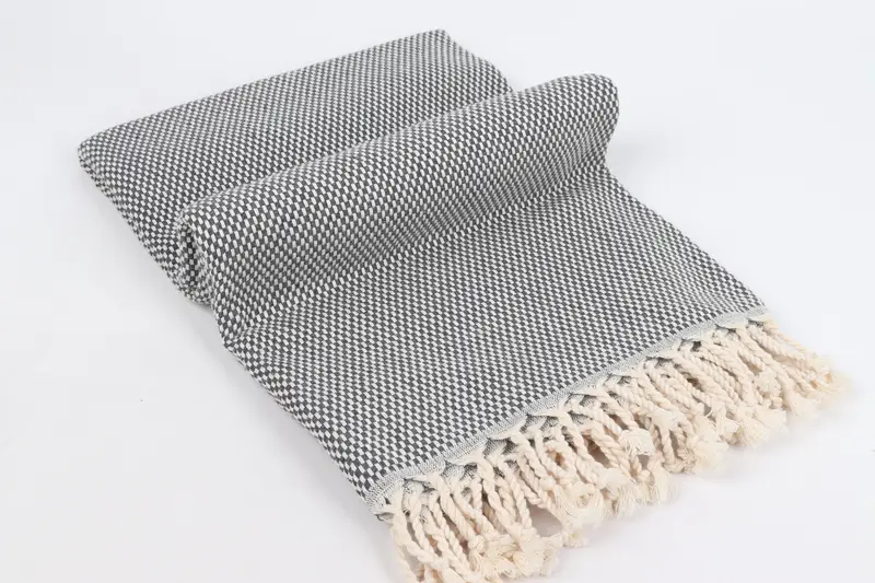 Quick-dry peshtemal, Lightweight Turkish towel, 70x40 Cotton Polka Dot Towel, Kids Beach Towel, Absorbent towel, Wedding Day Gift For Bride - 6