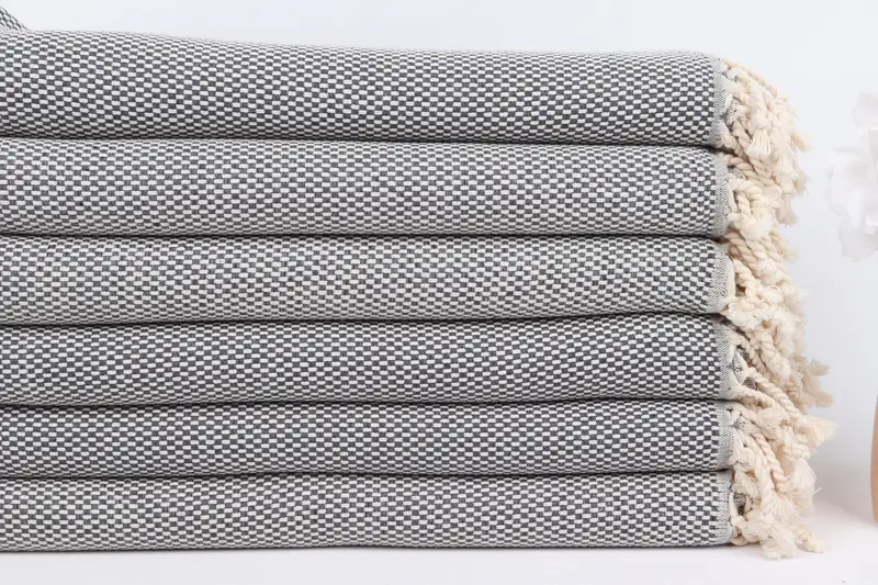Quick-dry peshtemal, Lightweight Turkish towel, 70x40 Cotton Polka Dot Towel, Kids Beach Towel, Absorbent towel, Wedding Day Gift For Bride - 3