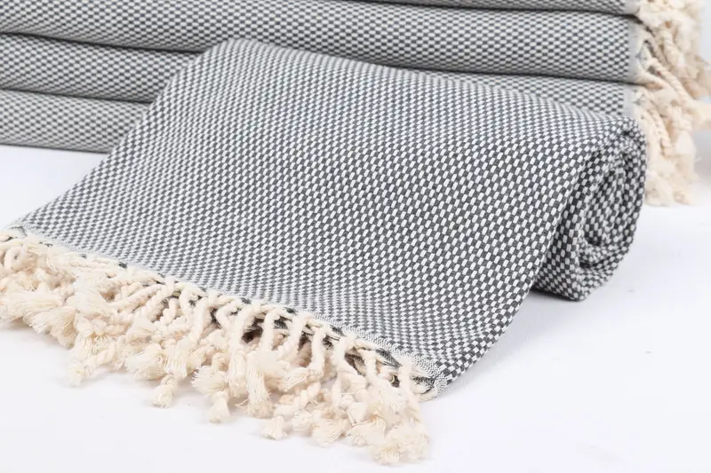 Quick-dry peshtemal, Lightweight Turkish towel, 70x40 Cotton Polka Dot Towel, Kids Beach Towel, Absorbent towel, Wedding Day Gift For Bride - 4