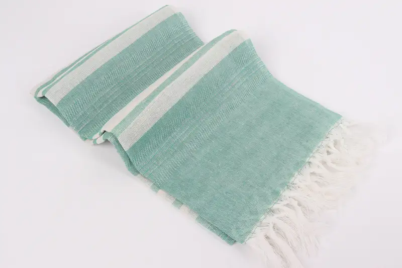 Turkish beach towel with fringe, Bridal Shower Gifts, Bath towel, Monogrammed Beach Towel, Spa Gift Towel, Gifts For Him, 68x40 Cotton Striped Towel - 6