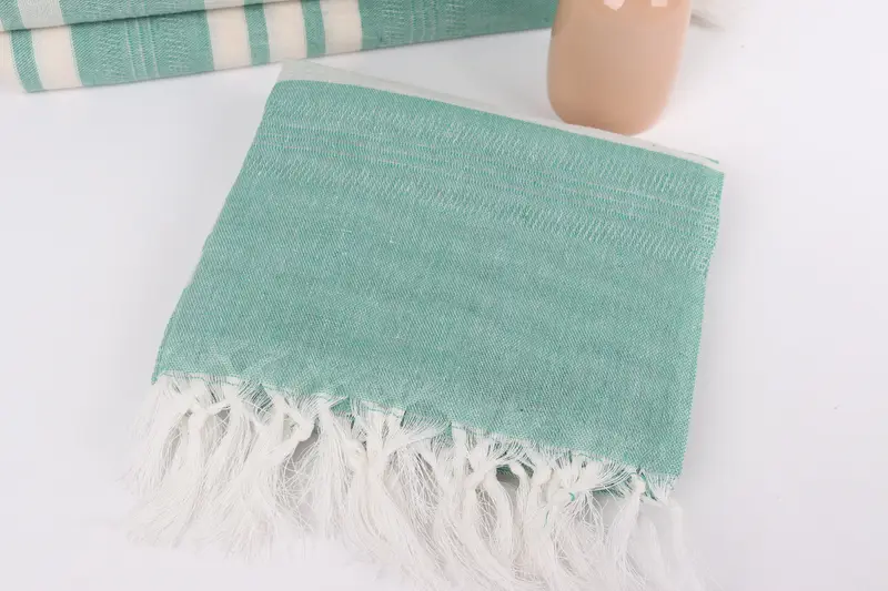 Turkish beach towel with fringe, Bridal Shower Gifts, Bath towel, Monogrammed Beach Towel, Spa Gift Towel, Gifts For Him, 68x40 Cotton Striped Towel - 5