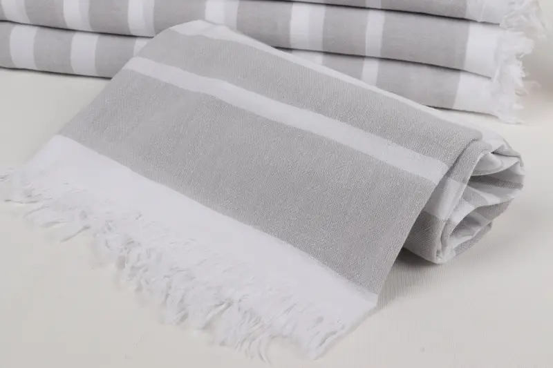 Scarf Towel, Gift For Her, Personalized Wedding Gift, 64x40 Cotton Striped Towel, Gift For Boyfriend, Bachelorette Gifts, Luxury Beach Towel - 4
