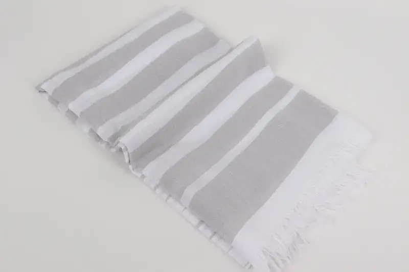 Scarf Towel, Gift For Her, Personalized Wedding Gift, 64x40 Cotton Striped Towel, Gift For Boyfriend, Bachelorette Gifts, Luxury Beach Towel - 6