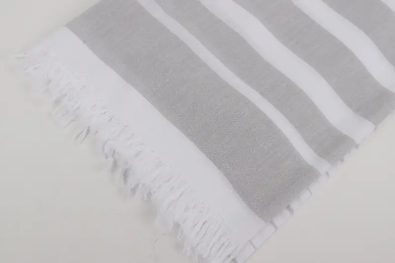 Scarf Towel, Gift For Her, Personalized Wedding Gift, 64x40 Cotton Striped Towel, Gift For Boyfriend, Bachelorette Gifts, Luxury Beach Towel - 7
