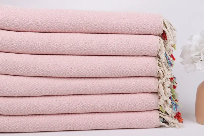 Best Beach Towel, Bridal Shower Gift, Girls Weekend Getaways Gifts, Gift For Best Friend, Turkish beach towel, 70x40 Cotton Diamond Towel - 3