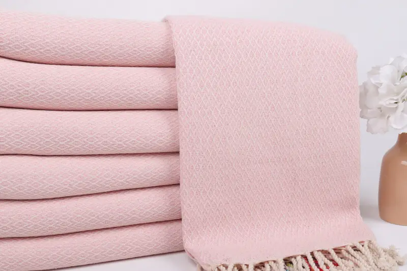 Best Beach Towel, Bridal Shower Gift, Girls Weekend Getaways Gifts, Gift For Best Friend, Turkish beach towel, 70x40 Cotton Diamond Towel - 2