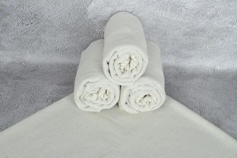 Home Decor Gifts, Organic cotton Turkish peshtemal towel, Embroidered Towel, Soft towel, Personalized Gift For Him, 70x36 Cotton Striped Towel - 7