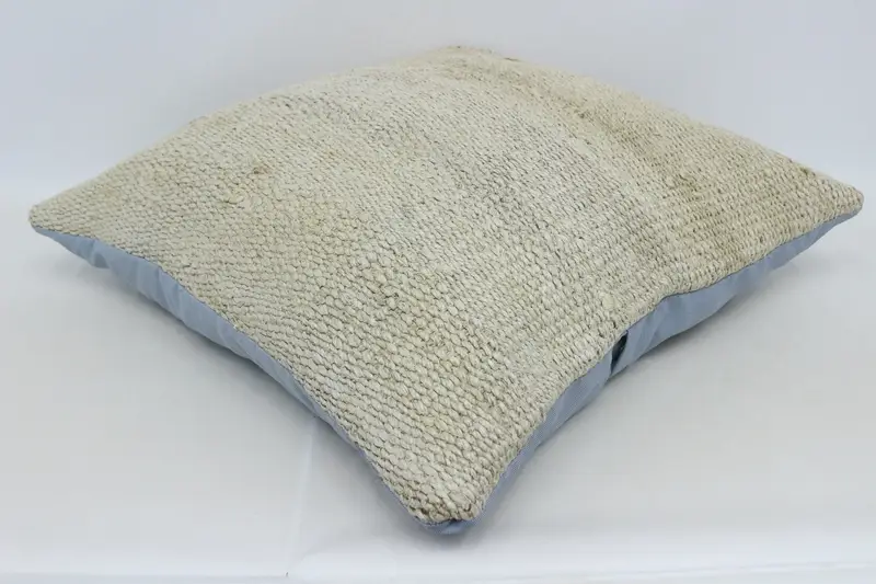 Bench Pillow Cover, Antique Pillows, Throw Kilim Pillow, 28x28 Beige Pillow Cover, Pillow, Gift Pillow, Accent Pillow Case - 6