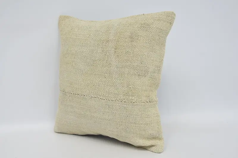 12x12 Beige Pillow Sham, Vintage Kilim Pillow, Vintage Pillow, Kilim Pillow Cover, Personalized Gift Pillow Cushion Cover, Pillow Sham - 4