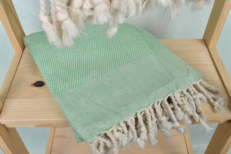 Merry Christmas Gifts, Bridesmaid Towel, 70x40 Cotton Geometric Towel, Bachelorette Party Gifts, Handmade Gift, Handwoven Turkish Towel, Beach towel - 5