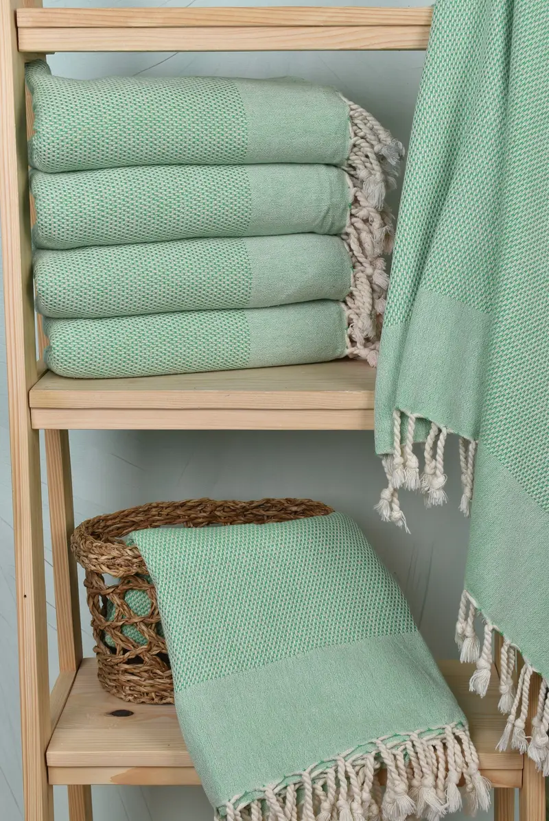 Merry Christmas Gifts, Bridesmaid Towel, 70x40 Cotton Geometric Towel, Bachelorette Party Gifts, Handmade Gift, Handwoven Turkish Towel, Beach towel - 3