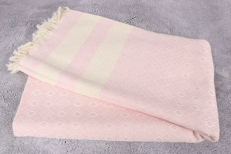 Bridal Shower Favor, Authentic Turkish hammam peshtemal, Cotton towel, Guest Towel, Monogram Turkish Towel, 70x40 Cotton Diamond Towel, Luxury towel - 6