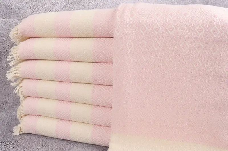 Bridal Shower Favor, Authentic Turkish hammam peshtemal, Cotton towel, Guest Towel, Monogram Turkish Towel, 70x40 Cotton Diamond Towel, Luxury towel - 1