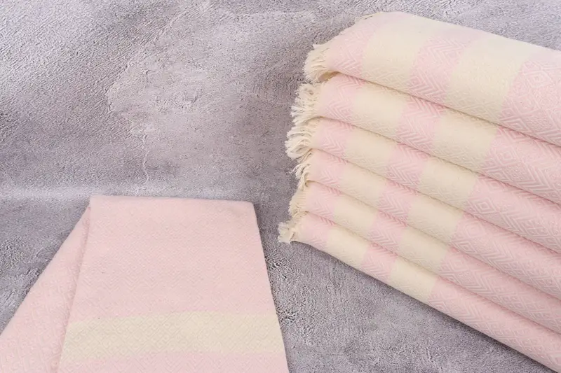 Bridal Shower Favor, Authentic Turkish hammam peshtemal, Cotton towel, Guest Towel, Monogram Turkish Towel, 70x40 Cotton Diamond Towel, Luxury towel - 2