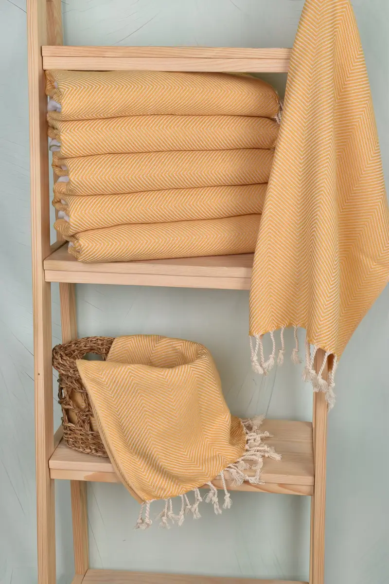 40x20 Cotton Herringbone Towel, Custom Hand Towel, Personalized Hand Towel, Best Friend Wedding Gift, Turkish Tea Towel, Personalized Wedding Gift - 3