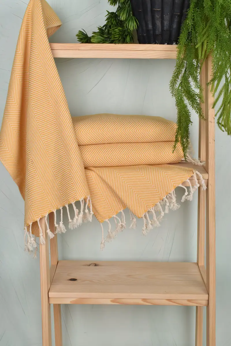40x20 Cotton Herringbone Towel, Custom Hand Towel, Personalized Hand Towel, Best Friend Wedding Gift, Turkish Tea Towel, Personalized Wedding Gift - 6