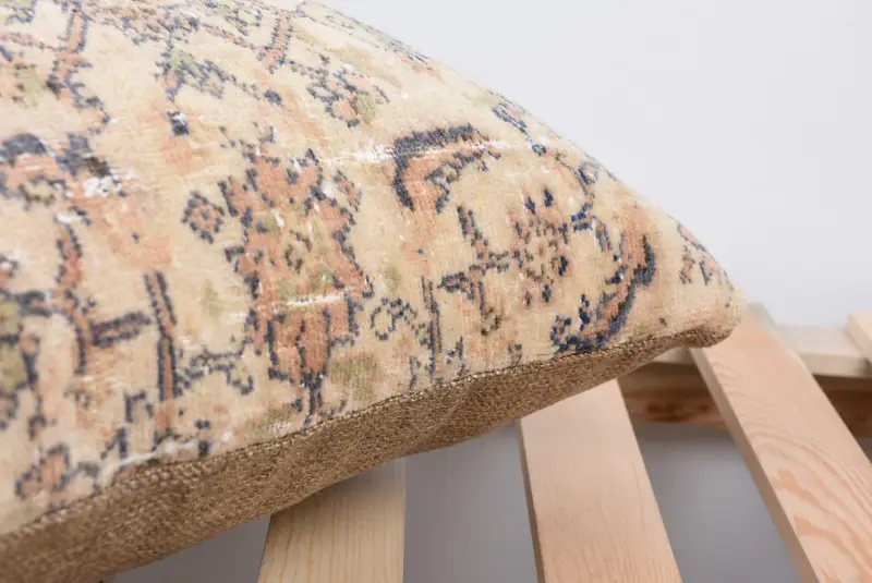 Designer Throw Cushion Cover, Pillow Sham, Antique Pillows, Pillow for Couch, 18x18 Beige Cushion Case, Vintage Pillow, Customized Pillow Case - 7
