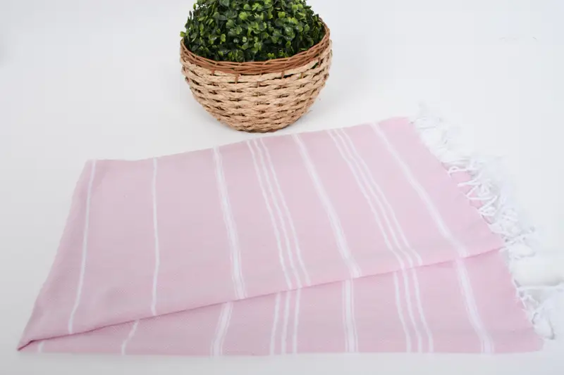 Banyo havlu, anne hediye, Türk havlu monogramı, düğün hediyesi, nedime hediyesi, 40x24 pamuklu çizgili havlu, monogram el havlu, yaz havlu - 4