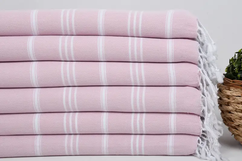 Banyo havlu, anne hediye, Türk havlu monogramı, düğün hediyesi, nedime hediyesi, 40x24 pamuklu çizgili havlu, monogram el havlu, yaz havlu - 2