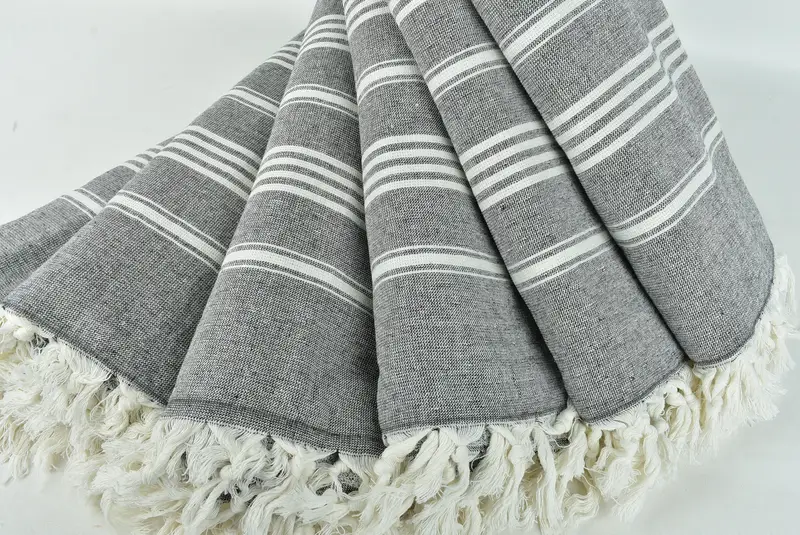 Custom Gift, 70x40 Cotton Striped Towel, Christmas Gift, Turkish bath towel, Organic Towel, Spa Gift Towel, Bachelor Bachelorette Party Favors - 4
