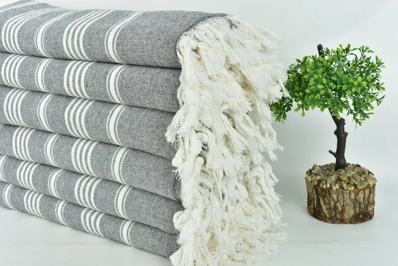 Custom Gift, 70x40 Cotton Striped Towel, Christmas Gift, Turkish bath towel, Organic Towel, Spa Gift Towel, Bachelor Bachelorette Party Favors - 3