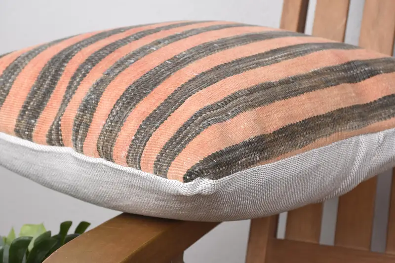 Vintage Pillow, Boho Pillow Sham Cover, Retro Throw Pillow, 16x16 Brown Pillow Cover, Turkish Corner Pillow, Gift Pillow, Pillow - 6