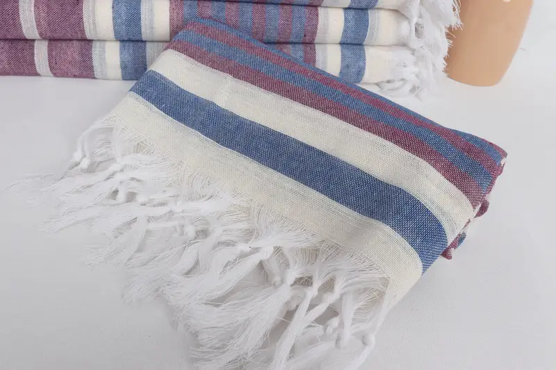 Bachelorette Favors Beach, Bridesmaid Gifts, Grandma Gift, Spa Towel, Gym Towel, 68x40 Cotton Striped Towel, Turkish Towel USA, Sand-resistant towel - 4