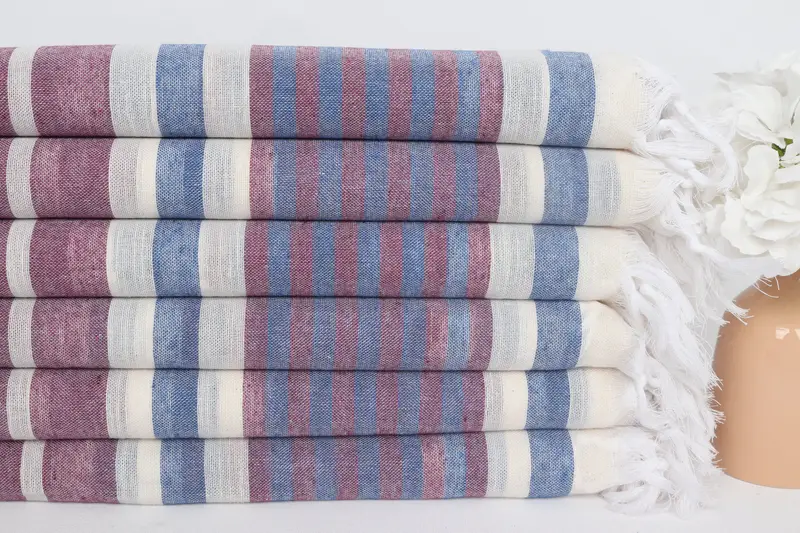 Bachelorette Favors Beach, Bridesmaid Gifts, Grandma Gift, Spa Towel, Gym Towel, 68x40 Cotton Striped Towel, Turkish Towel USA, Sand-resistant towel - 3
