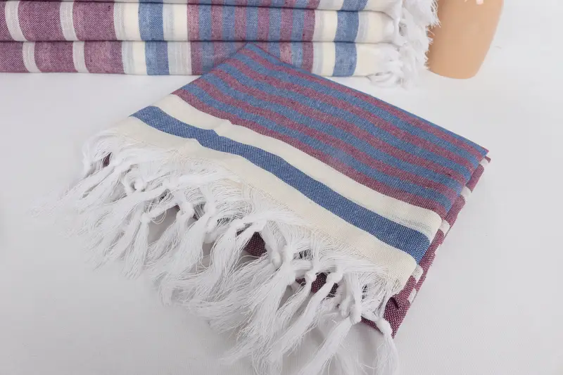 Bachelorette Favors Beach, Bridesmaid Gifts, Grandma Gift, Spa Towel, Gym Towel, 68x40 Cotton Striped Towel, Turkish Towel USA, Sand-resistant towel - 5