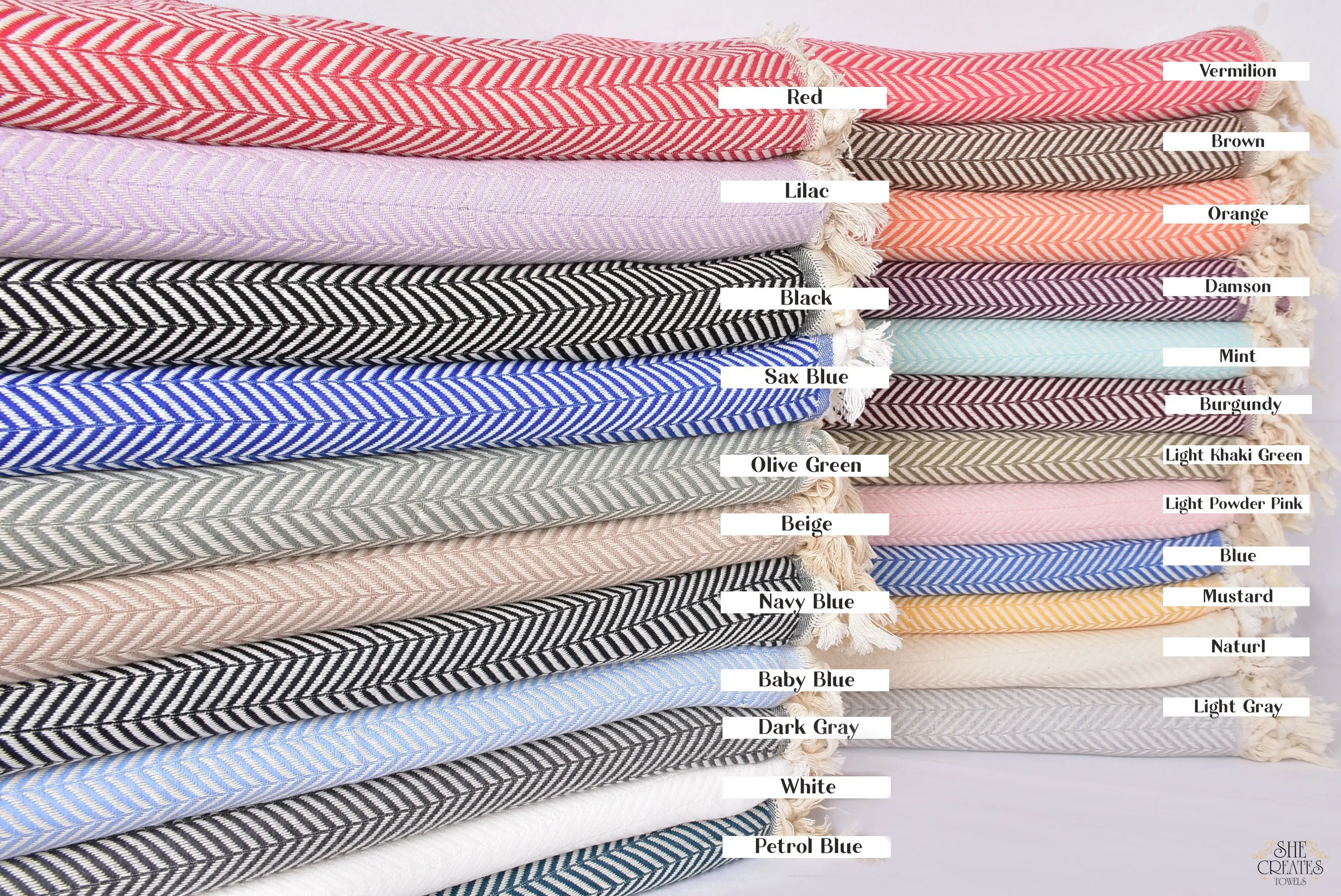 Housewarming Gift Chevron Cotton Blanket, Beige, 75x91 Inches - 1