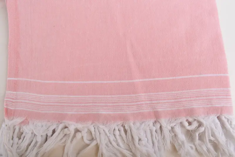Turkish Towel Beach Blanket, Housewarming Gift, Woven Blanket, Customized Throw Blankets, 92x56 Cotton Striped Towel, Decorative Blanket - 5