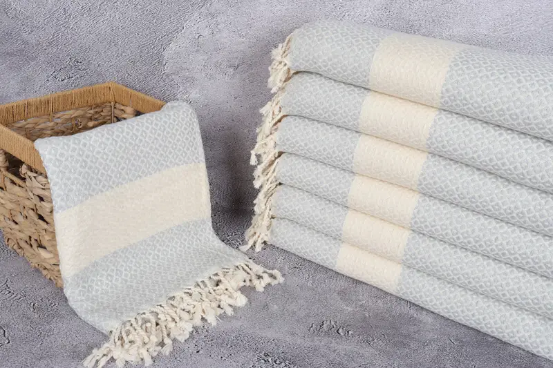 Regalo personalizado para ella, regalos para él, regalo de boda personalizado, toalla geométrica de algodón 70x40, toalla de playa orgánica, toalla de verano, mejor toalla de playa - 3