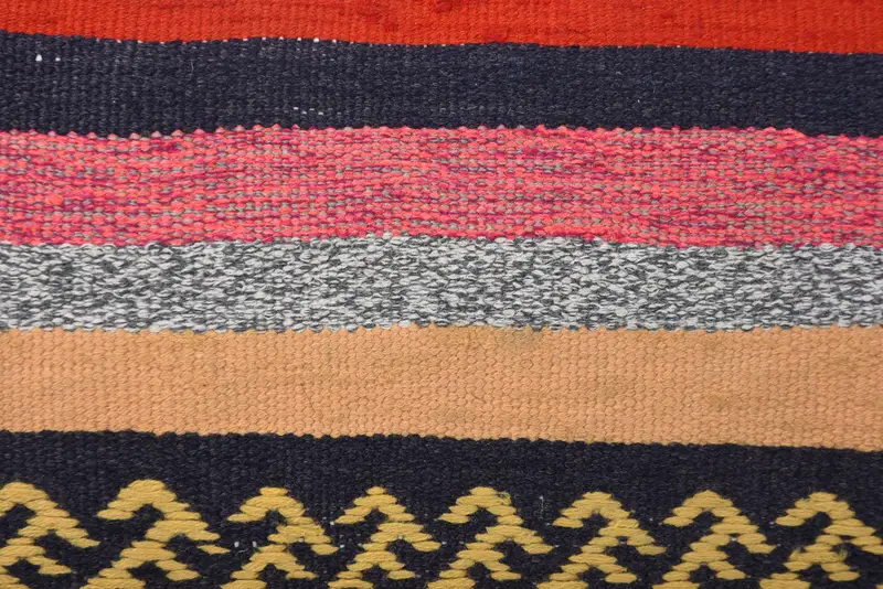 Handwoven Pillow Cover Cushion, Boho Pillow Sham Cover, 12x20 Orange Cushion, Kilim Pillow Cover, Boho Pillow, Cushion Cover - 3