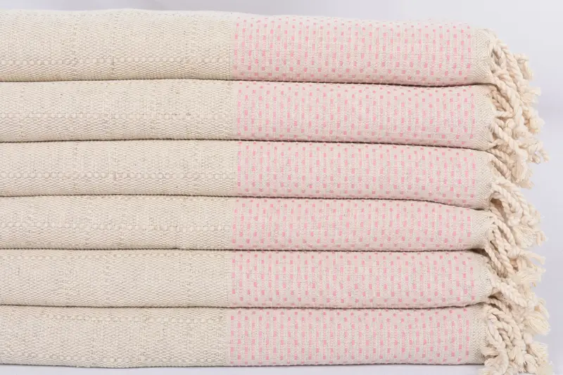 Turkish Tea Towel, Personalized Hand Towel, Wedding Favors, Travel Towel, Beach Theme Wedding Gift, Wedding For Favor, 40x20 Cotton Polka Dot Towel - 3