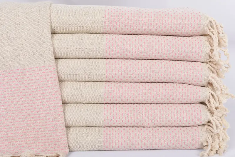 Turkish Tea Towel, Personalized Hand Towel, Wedding Favors, Travel Towel, Beach Theme Wedding Gift, Wedding For Favor, 40x20 Cotton Polka Dot Towel - 1