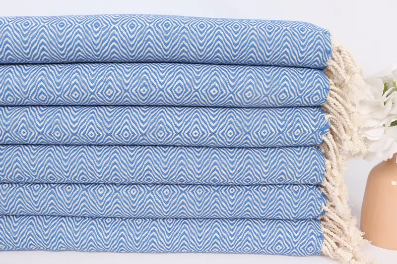 36x18 Cotton Zigzag Diamond Towel, Embroidery Towels, Bridesmaid Gifts, Beach Theme Bachelorette Party, Small Bath Towels, Kitchen Towel - 3