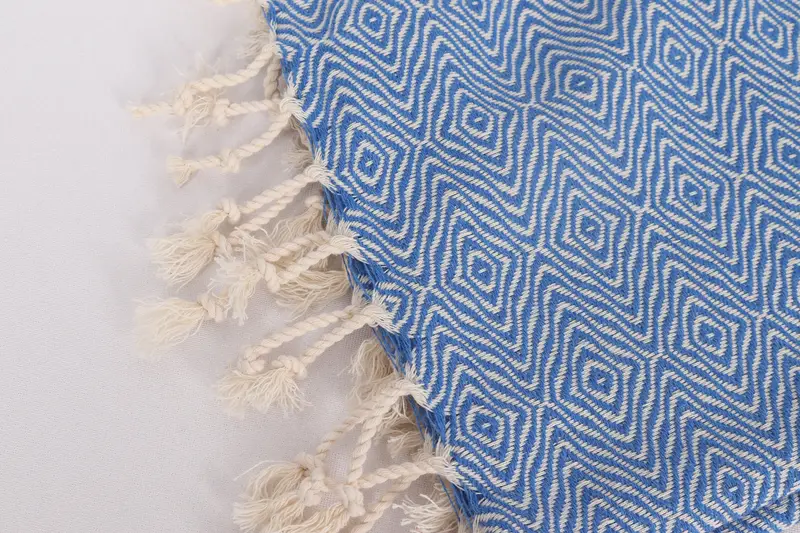 36x18 Cotton Zigzag Diamond Towel, Embroidery Towels, Bridesmaid Gifts, Beach Theme Bachelorette Party, Small Bath Towels, Kitchen Towel - 7