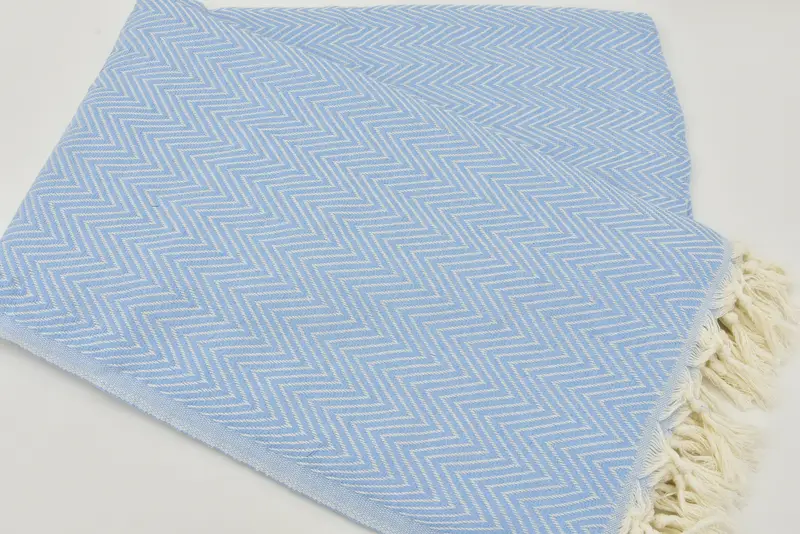 Christmas Gift Tags, Decorative Blanket, Woven Throw Blanket, Large Beach Towel Personalized, 96x80 Cotton Chevron Towel, Housewarming Gift - 5