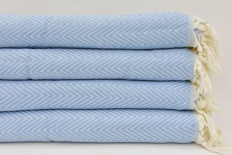 Christmas Gift Tags, Decorative Blanket, Woven Throw Blanket, Large Beach Towel Personalized, 96x80 Cotton Chevron Towel, Housewarming Gift - 1
