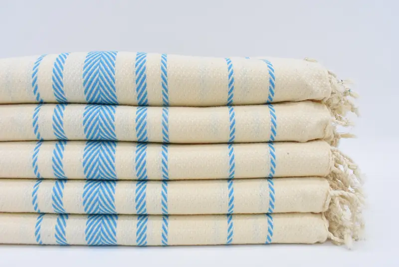 Summer Towel, Beach Wedding Favor, Fouta towel, Bachelor Gift, 70x40 Cotton Striped Towel, Bridal Shower Gift, Wedding Towel, Quick-Dry Beach Towel - 1