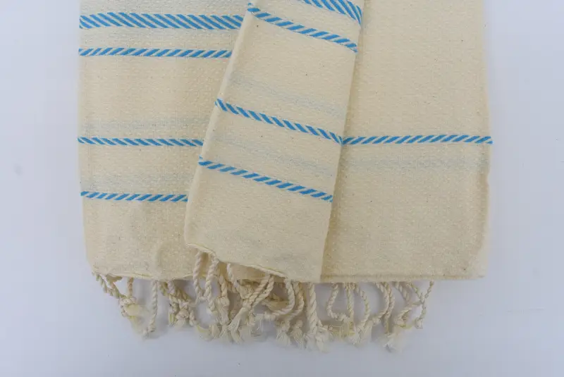 Summer Towel, Beach Wedding Favor, Fouta towel, Bachelor Gift, 70x40 Cotton Striped Towel, Bridal Shower Gift, Wedding Towel, Quick-Dry Beach Towel - 4
