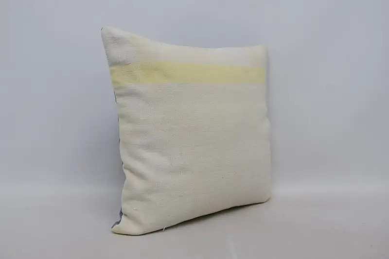 Turkish Corner Pillow Cover, Natural Pillow, Pillow, Pillow for Couch, Vintage Kilim Throw Pillow, Kilim Cushion Sham, 22x22 Beige Cushion Case - 3