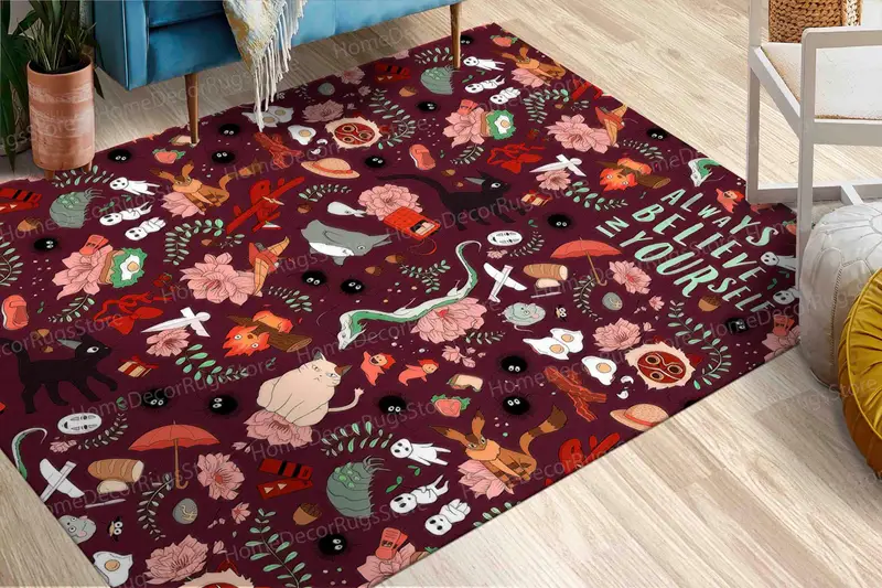 幾何学模様のラグ: 現代の生活空間のためのモダンなデザイン