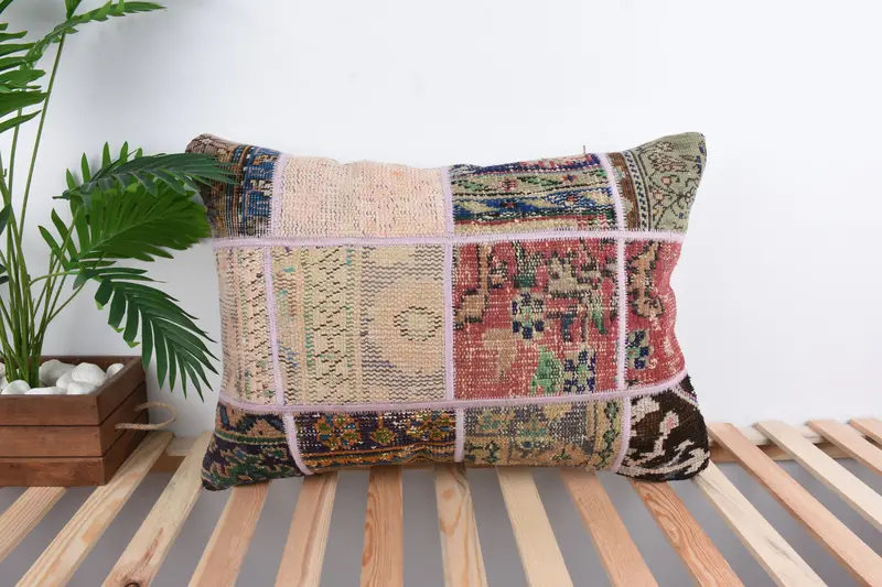 Art Deco Cushion Cover, Boho Pillow, Pillow for Sofa, Turkish Pillow, Pillow, Square Throw Pillow Case, 20x28 Beige Pillow, Pet Cushion - 1
