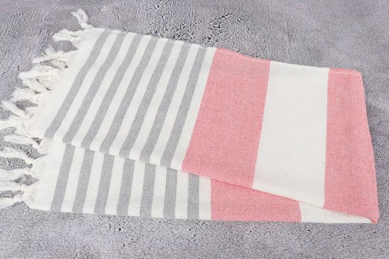 Personalized Gift, Wedding Anniversary Gift, Custom Hand Towel, Personalized Hand Towel, Home Decor Towel, 36x18 Cotton Striped Terry Towel - 6