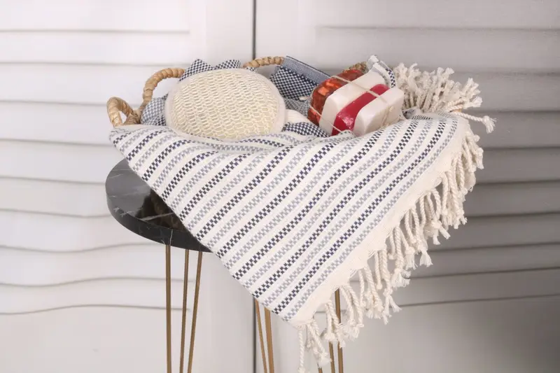 Geschenke für Wohnkultur, monogrammiertes türkisches Handtuch, 70x40 Baumwollgeometrische Handtuch, Hauswärmegeschenk, bester Freund Geschenk, Hochzeitsgeschenke Handtuch, Bio -Handtuch - 2