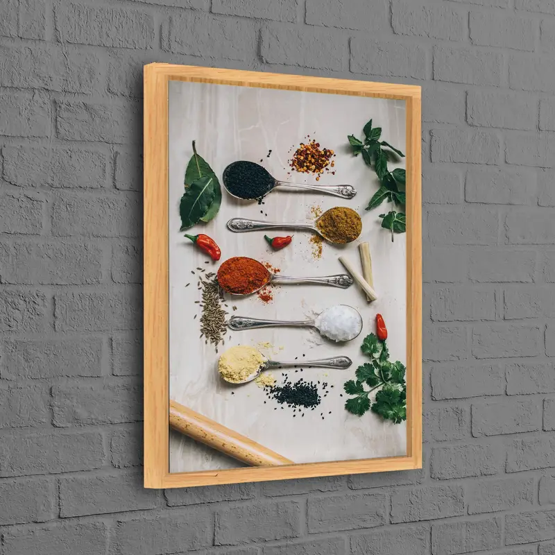 Lienzo de cocina Elegant Spices: arte vibrante para el comedor