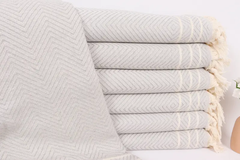 Turkish Blanket Throw, Throw Blanket, Valentines Gift, 96x70 Cotton Diamond Towel, Personalized Gifts, Best Wedding Gift, Woven Throw Blanket - 1