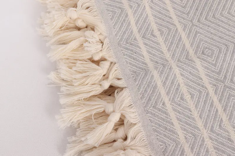 Turkish Blanket Throw, Throw Blanket, Valentines Gift, 96x70 Cotton Diamond Towel, Personalized Gifts, Best Wedding Gift, Woven Throw Blanket - 7